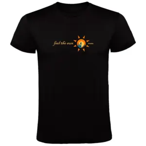 Kruskis Feel The Sun T-shirt Met Korte Mouwen Zwart