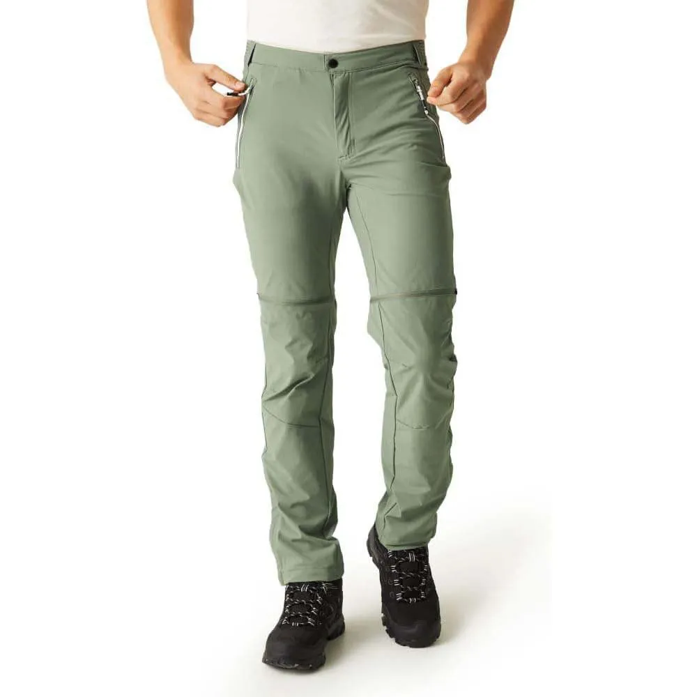 Regatta Mountain Zip Off Broek Groen