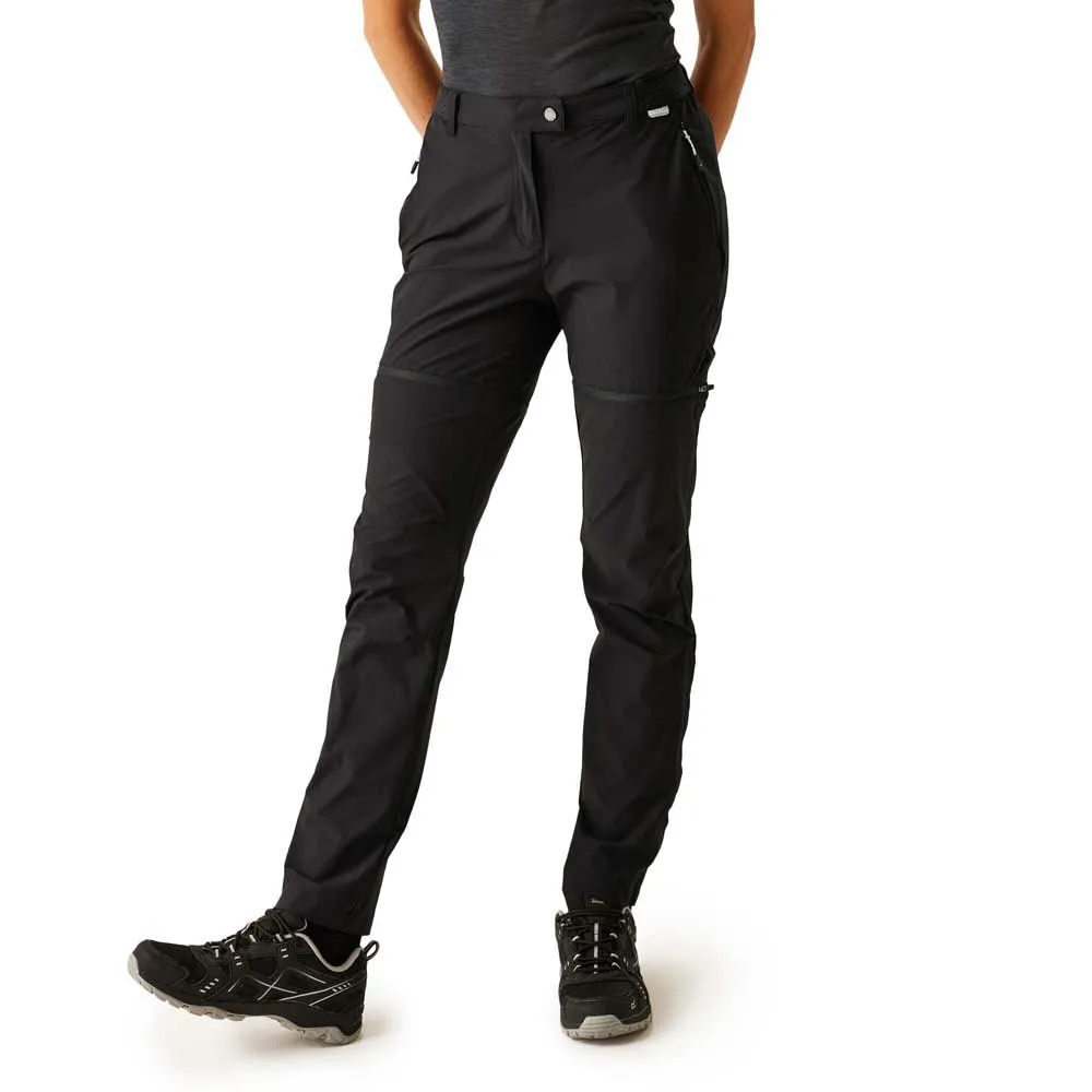 Regatta Mountain Zip Off Broek Zwart