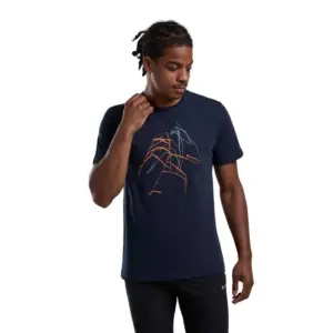 Montane Abstract Mountain T-shirt Met Korte Mouwen Blauw