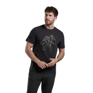 Montane Abstract Mountain T-shirt Met Korte Mouwen Grijs
