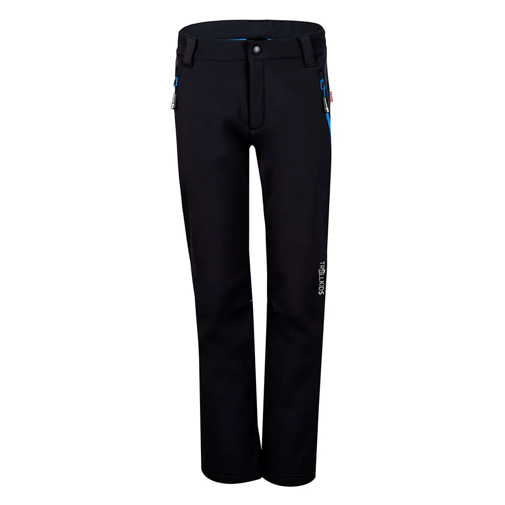 Trollkids Fjell Softshell Broek Zwart