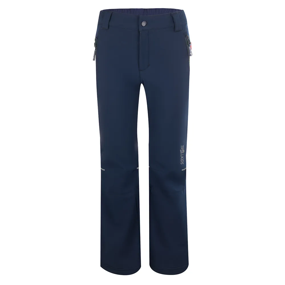 Trollkids Hemsedal Softshell Broek Blauw