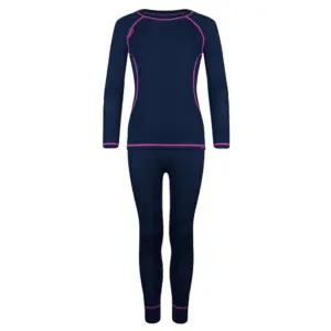 Trollkids Merino Lange Mouwen Basislaagset Marineblauw