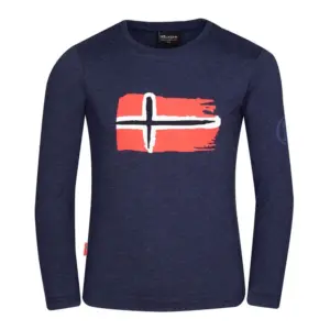 Trollkids Oslo T-shirt Met Lange Mouwen Blauw