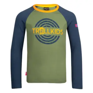 Trollkids Preikestolen T-shirt Met Lange Mouwen Moss / Night Sky