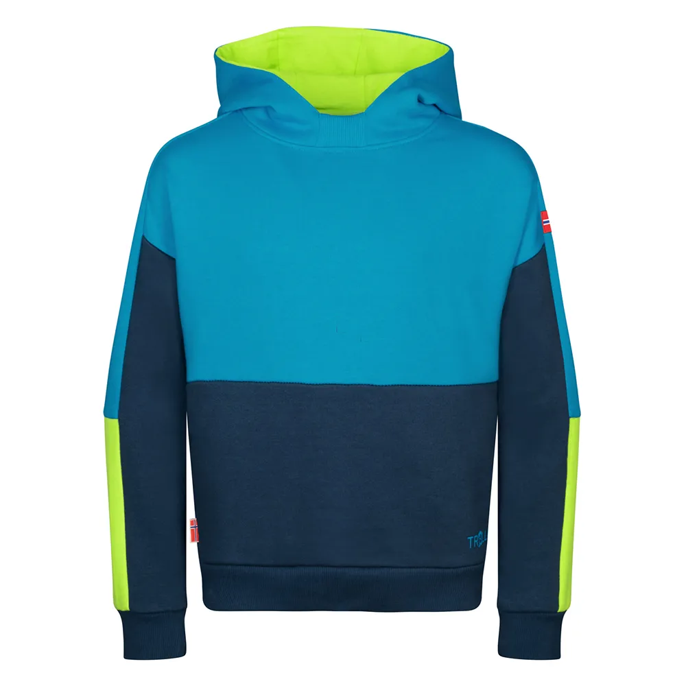 Trollkids Rondane Hoodie Blauw