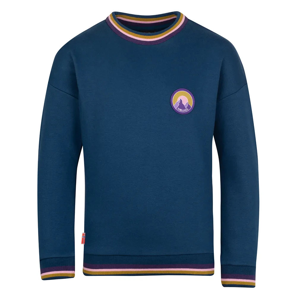 Trollkids Senja Sweatshirt Blauw