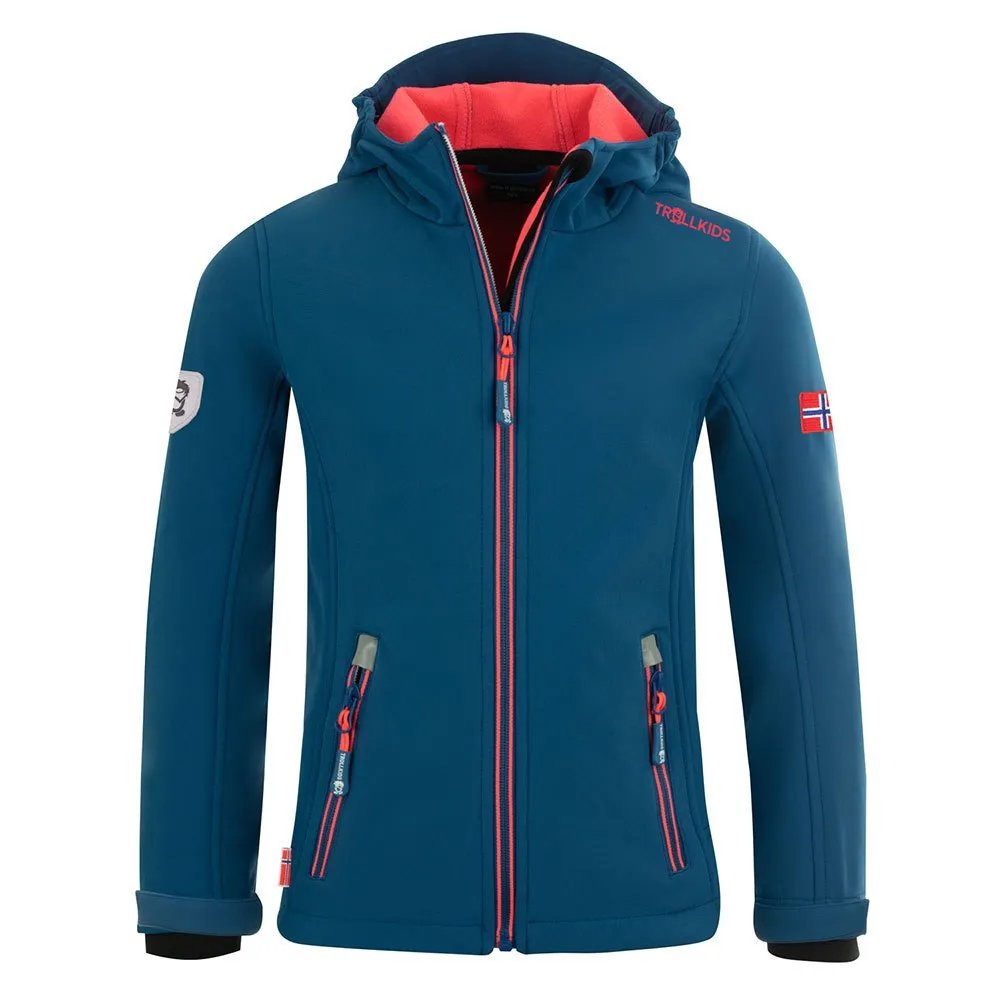 Trollkids Trollfjord Softshelljack Blauw