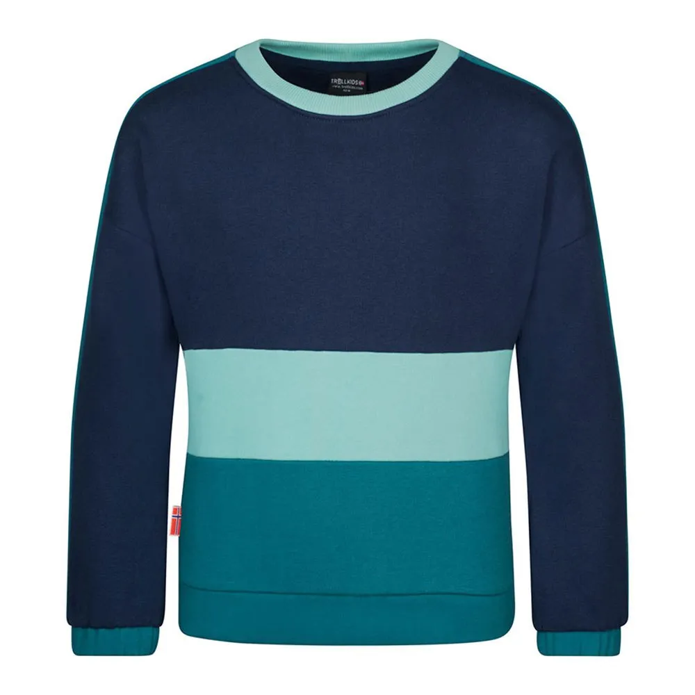 Trollkids Verdal Sweatshirt Marineblauw