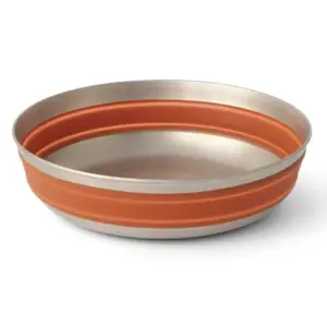 Sea To Summit Detour L Stainless Steel Opvouwbare Kom Bruin