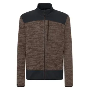 Rock Experience Keewalick Mock Neck Fleece O Deep Taupe Melange / Caviar
