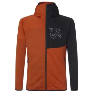 Rock Experience Kobra Fleece Met Volledige Rits Rust / Caviar / O Rust Melange