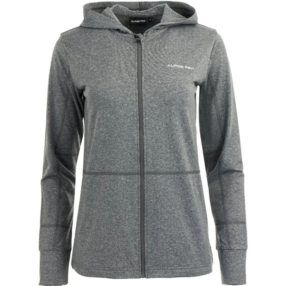 Alpine Pro Aherta Sweatshirt Met Rits Smoked Pearl