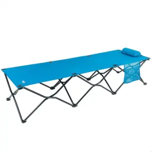 Aktive 63042 178x38x62cm Folding Campingbed Zwart