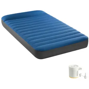 Intex 64011 Truaire 99x191x22cm Eenpersoons Luchtbed Zwart