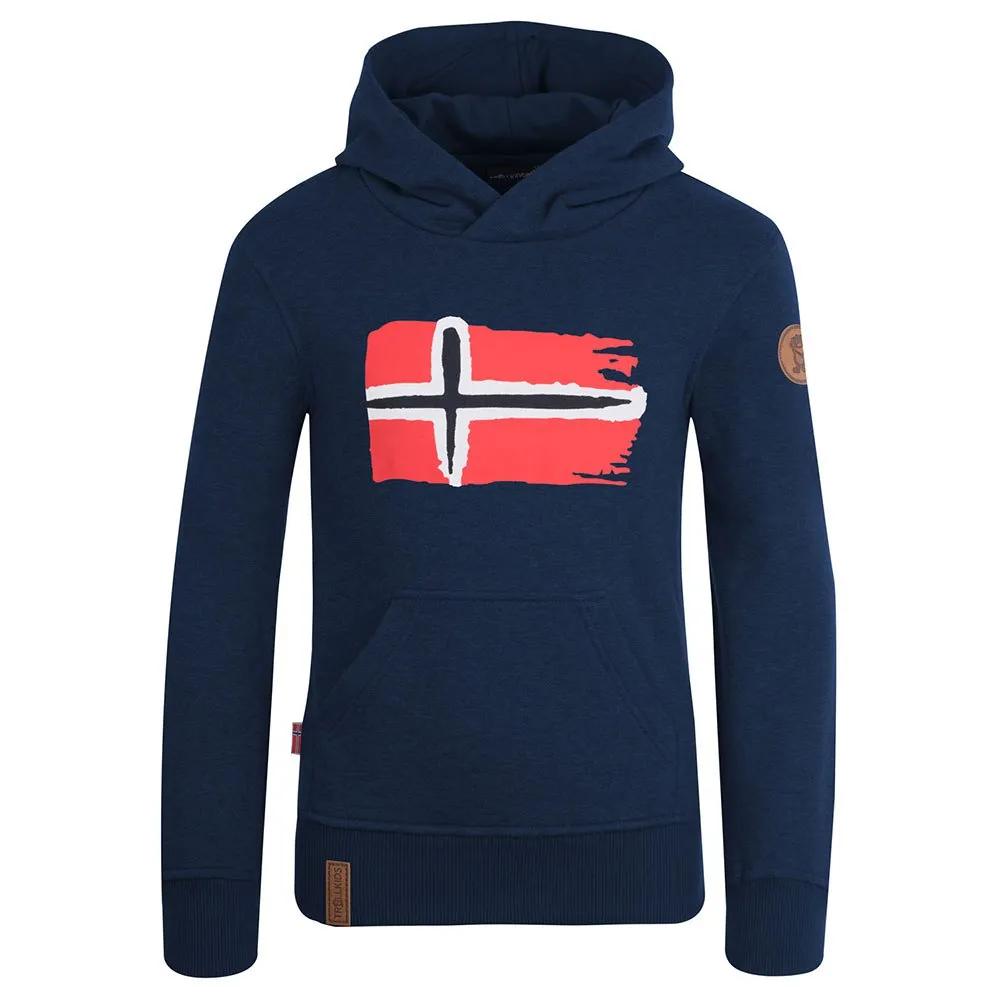 Trollkids Trondheim Hoodie Blauw