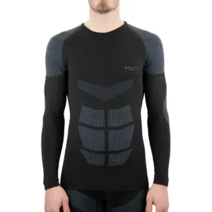 Matt Function T-shirt Met Lange Mouwen Zwart