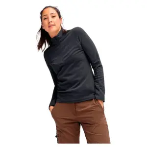 Maier Sports Denise W Fleece Met Halve Rits Zwart