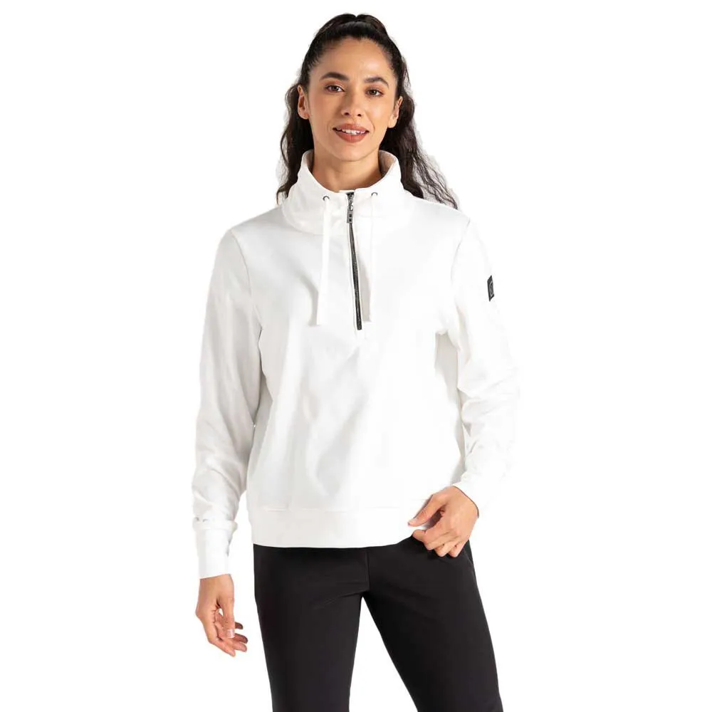 Dare2b Glint Sweatshirt Met Halve Rits Blanc De Blanc