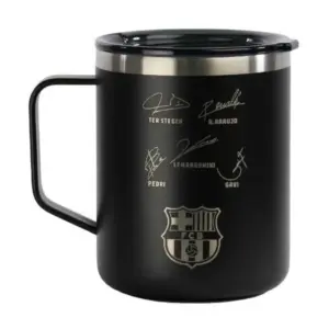 Runbott Fc Barcelona Male Signatures 400 Ml Thermosfles Zwart