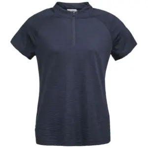 Dolomite Cristallo merino Zip T-shirt Met Korte Mouwen Blauw
