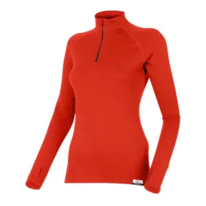 Lasting Laura 3739 Fleece Met Halve Rits Rood