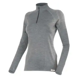 Lasting Laura 8489 Fleece Met Halve Rits Grijs