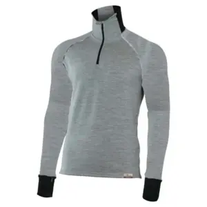Lasting Leo 8489 Fleece Met Halve Rits Grijs