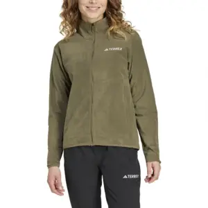 Adidas Terrex Multi Fleece Met Volledige Rits Olijf