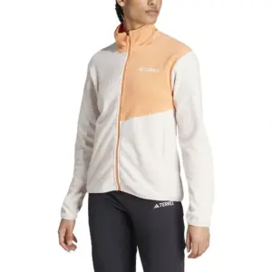 Adidas Terrex Multi Fleece Met Volledige Rits Putty Mauve / Amber Tint