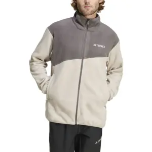 Adidas Terrex Multi Fleece Met Volledige Rits Beige