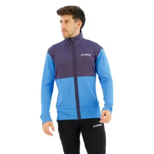 Adidas Terrex Multi Light Fleece Met Volledige Rits Marineblauw