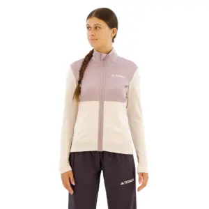 Adidas Terrex Multi Light Fleece Met Volledige Rits Putty Mauve / Preloved Fig
