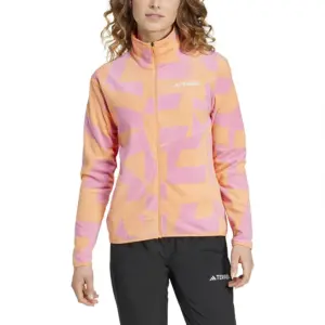 Adidas Terrex Multi Printed Fleece Met Volledige Rits Roze