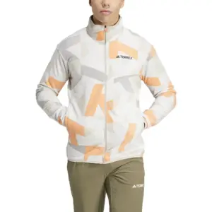 Adidas Terrex Multi Printed Fleece Met Volledige Rits Grijs