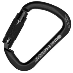 Kong Italy X-large Alu Autoblock Karabijnhaak Zwart