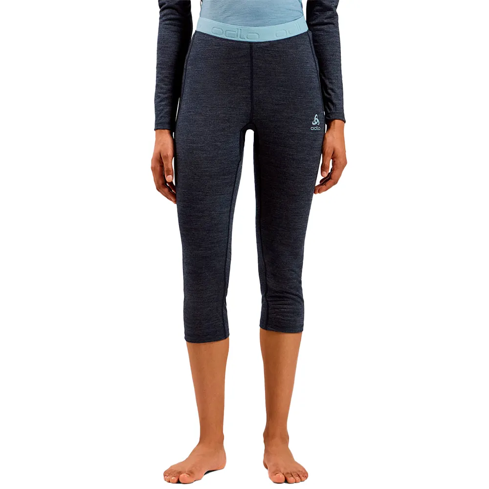 Odlo The Performance Wool 150 3/4 Basislaag Broek Blauw