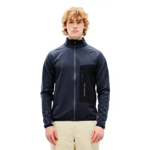 The Mountain Studio Tecno Grid T-neck Fleece Met Volledige Rits Eclipse