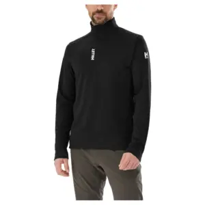 Millet Intense Fleece Met Halve Rits Zwart