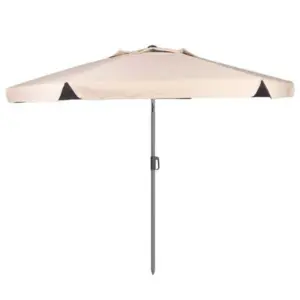 Aktive 62338 Uv50 Ø Grote Kantelbare Zeshoekige Windbestendige Tuinparasol 230 Cm Beige