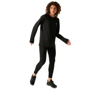 Regatta Thermal Lange Mouwen Basislaagset Zwart
