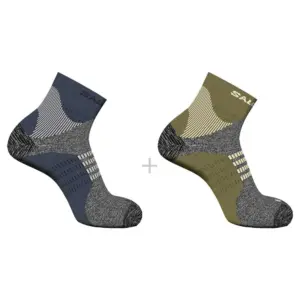 Salomon X Ultra Access Korte Sokken 2 Paren Olijf
