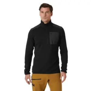 Helly Hansen Lifa Merino Sweatshirt Met Halve Rits Zwart