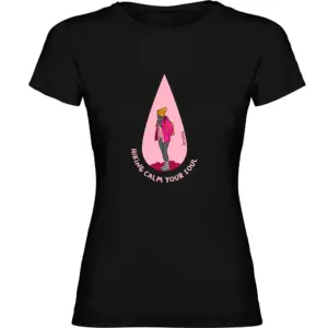 Kruskis Calm Your Soul T-shirt Met Korte Mouwen Zwart