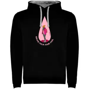 Kruskis Calm Your Soul Two-colour Hoodie Zwart