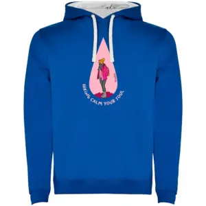 Kruskis Calm Your Soul Two-colour Hoodie Blauw