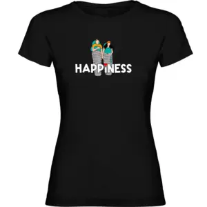 Kruskis Happiness T-shirt Met Korte Mouwen Zwart