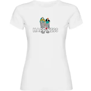 Kruskis Happiness T-shirt Met Korte Mouwen Wit