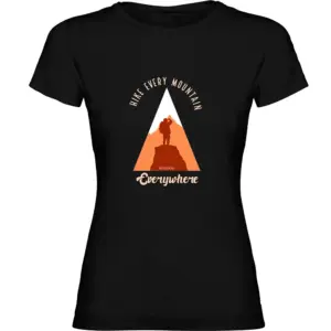Kruskis Hike Every Mountain T-shirt Met Korte Mouwen Zwart